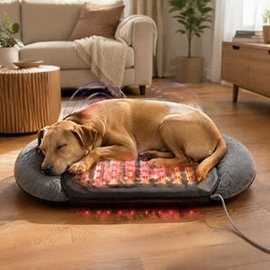 Tapis de thérapie physique PEMF à lumière rouge ZT, matelas chauffant infrarouge en améthyste, tapis de thérapie PEMF pour animaux de compagnie pour soulager la douleur - Product Image 1