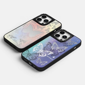 Trong kho afycolor Chất lượng cao mạ điện sáng bóng gương trường hợp điện thoại cho Iphone 11 12 13 14 15 đẹp bướm trường hợp điện thoại - Product Image 2