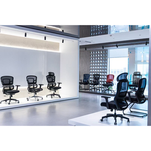 Silla de Oficina Ergonómica de Diseño Moderno, Silla Giratoria de Malla con Altura Ajustable para Oficina en Casa, Gimnasio, Base de Aleación de Aluminio - Product Image 4