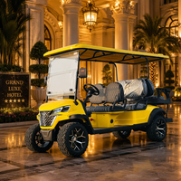 Voiturette de golf électrique 4+2 places, 6 passagers, OEM ODM, personnalisation de la couleur gratuite, moteur AC 4,0 kW, technologie brevetée, CE, 35 km/h, 90 km d'autonomie
