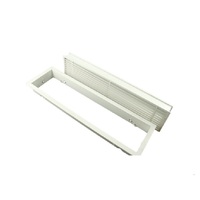 Grille linéaire ventilée détachable en aluminium, grille sans cadre pour système de climatisation