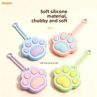 Nouveau sac banane transfrontalier pour friandises d'entraînement pour chien, en silicone de qualité alimentaire en forme de patte, avec cordon, pour la promenade en extérieur