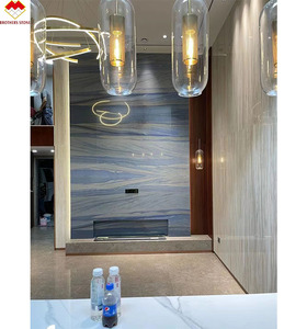 Gạch Thạch Anh Mặt Bàn Đá Cẩm Thạch Màu Xanh Dương Tự Nhiên Azul <span class=keywords><strong>Macaubas</strong></span> Sang Trọng - Product Image 5