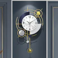 Hanging Wall Simple Clock Hanging Wall In Living Room Quiet Metal Wall Clock In Home Creative Home Decoration Wall Watch