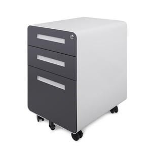 Office Workshop <b>Panel</b> Filing Cabinet Low Table Three Drawers Storage Mobile A4 Hanging Modern Minimalist Steel Fire Protection - Product Image 3