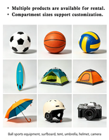 Casillero inteligente para alquiler de equipos deportivos al aire libre, casillero automático para pelotas, para sistema de gestión de instalaciones escolares, gimnasios y canchas.