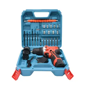 Taladro eléctrico inalámbrico con batería <span class=keywords><strong>de</strong></span> iones <span class=keywords><strong>de</strong></span> litio, destornillador eléctrico <span class=keywords><strong>de</strong></span> 10mm, juego <span class=keywords><strong>de</strong></span> herramientas, 12V, 28 Uds. - Product Image 1