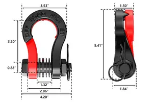 2024 Hoge Kwaliteit 4X4 Off-Road Accessoires Nieuwe Ontvanger Custom Logo Bow Slew Shackle Split Shackle