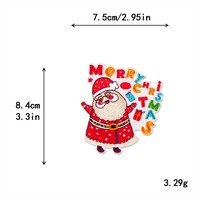 Offre Spéciale – Patchs brodés thermocollants décoratifs de Noël (Bonhomme de neige, Père Noël, bonbons, flocons de neige) pour DIY