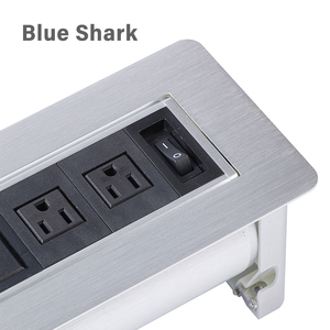 Prise électrique encastrée avec plaques frontales personnalisables, en alliage d'aluminium, avec prise USB rotative à bascule motorisée, prise <span class=keywords><strong>de</strong></span> table à bascule motorisée - Product Image 5