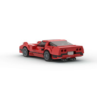 Compatible avec les briques de marque, petite pièce, voiture de course de luxe, MOC, jouet de construction éducatif à assembler soi-même pour enfants, en plastique