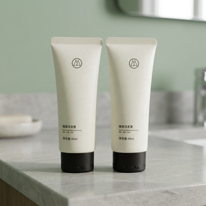 Tube ovale en plastique personnalisé pour crème de beauté, baume capillaire, avec bouchon à vis ovale noir pour après-shampoing - Product Image 4