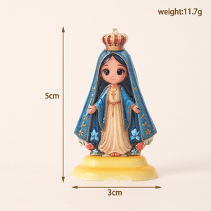 Hand-painted Jesus Figurine <b>Ornament</b> Resin Craft for Desktop Decoration Christmas and <b>Easter</b> Christmas Jesus Bobble Head - Product Image 5