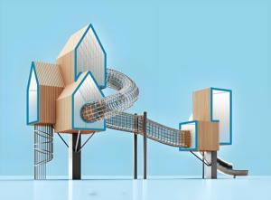 <span class=keywords><strong>Parque</strong></span> Infantil Personalizado para Exterior con Juegos <span class=keywords><strong>de</strong></span> Columpios y Escalada para Niños, Casa del Árbol <span class=keywords><strong>de</strong></span> Madera con Toboganes para Exterior - Product Image 2