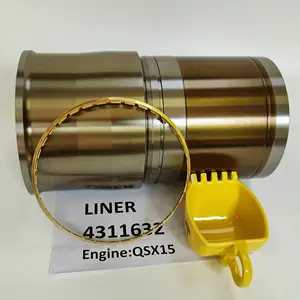 Machinery engine cylinder liner 4311633 4311632 for generator set heavy truck dumptruck engine QSX15 ISX15 parts 4311637 3678738