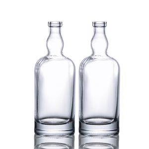 Bottiglie di Vetro Soffiate a Macchina Rotonde da 750ml 75cl 25oz Trasparenti per Vino Liquore Whisky Stile <span class=keywords><strong>Old</strong></span> Fashioned con Coperchio - Product Image 4