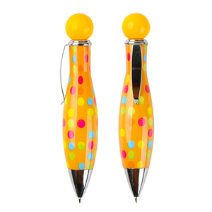 Wholesale Creative <b>Bowling</b> Shape Chubby ABS Plastic Ballpoint Pen Promotional Cute Custom Logo for School Kinds Gifts - Product Image 5