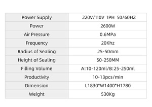 Lishui Lark Chemical Commodity Packaging Máquina selladora ultrasónica de llenado neumático automático personalizado para tubos cosméticos 304 - Product Image 6