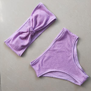 ชุดบิกินี่ยืดหยุ่นสูงสำห<span class=keywords><strong>รั</strong></span>บผู้หญิงชุดว่ายน้ำชายหาดแฟชั่นโบว์เซ็กซี่สำห<span class=keywords><strong>รั</strong></span>บฤดูร้อนใหม่พิมพ์ลายย้อนยุค - Product Image 3