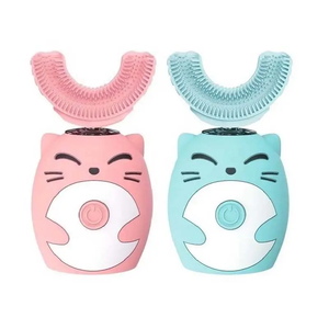 U şekli diş fırçası çocuk otomatik elektrikli diş fırçası çocuk 360 derece U şekli çocuklar <span class=keywords><strong>Mini</strong></span> elektrikli diş fırçası 2-7 yaşında - Product Image 1