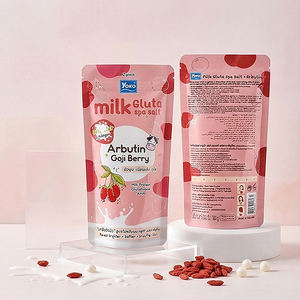 Y693 Yoko Milk Gluta Spa Salt+Arbutin 350g. <b>Body</b> <b>Scrub</b> for Skin Nourishing with Milk Protein and Exfoliates Skin Naturally - Product Image 6