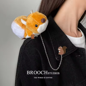 Милая плюшевая панда динозавр кукла брошь аксессуар Магнитная плечевая плюшевая игрушка - Product Image 4