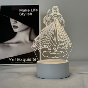 Fabrik anpassen Jesus Nachtlicht Günstige 3D Acryl Led Lampe Jungfrau Maria Illusion Acryl 3D Lichter Kirche Muster Home Decor - Product Image 5
