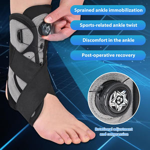 Ayarlanabilir spor sıkıştırma ayak bileği Brace topuzu halat sistemi destekler - Product Image 1