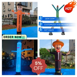 Oem Christmas Air Dancer Publicidad Wacky Waving Tubo inflable Hombre con soplador - Product Image 6