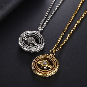 Collar con colgante de bola astronómica abrible y giratoria con proyección de 'Te amo' en 100 idiomas para mujeres y hombres, tipo gargantilla - Product Image 4
