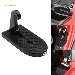 HelloWorld 5合1可折叠汽车门道钩踏板屋顶车顶行李架，适用于带安全带切割器的SUV汽车