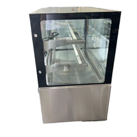 Présentoir 2 étages neuf réfrigérateurs boulangerie réfrigérateur vitrine carrée pour gâteaux chauds