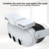 Les accessoires de l'interface faciale VR remplacent le tampon de couverture de visage pour la circulation d'air active de Meta Quest 3