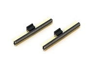 YZTECH 1101-008SMT DIN Conector Macho de Paso de 0.8mm con Carcasa de Nylon para PCB H1.38 Doble Fila 2*1P-2*50P