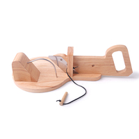 Trancheuse à jambon et guillotine à saucisses en bois naturel de qualité supérieure, épaisseur réglable, lame tranchante pour cuisine à domicile et boucherie
