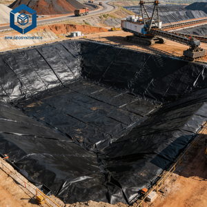 Geomembrana Premium de HDPE de 80 Mil para Proyectos de Contención de Drenajes, Alcantarillas y Embalses, Antifiltraciones - Product Image 2