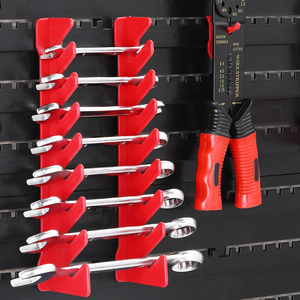 45 pezzi di muro scaffalature impilabili scatole comprese strumento holder Fissato Al Muro Pegboard Strumento di Scatole di Plastica di Stoccaggio Per Le Viti - Product Image 4