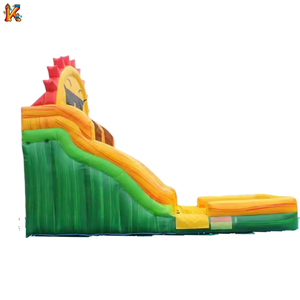 Phim hoạt hình thương mại mặt trời trượt bơm hơi với hồ bơi trượt nước lâu đài bơm hơi cho sân bên - Product Image 3