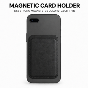 Porte-cartes magnétique minimaliste personnalisé OEM et portefeuille de téléphone en cuir PU, 16 couleurs, impression de logo, fournisseur - Product Image 1