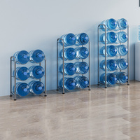 Étagère de stockage d'eau potable multicouche à une rangée distributeur d'eau étagère de stockage inversée