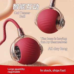Balle de jeu intelligente pour chat à déplacement automatique, rechargeable, en plastique, interactive, pour <span class=keywords><strong>chaton</strong></span>, <span class=keywords><strong>jouet</strong></span> auto-amusant pour animaux de compagnie - Product Image 4