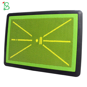 Tapis d'entraînement de golf en caoutchouc avec détection d'impact et impression de logo pour usage intérieur et extérieur - Product Image 1