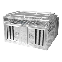 Boîte à outils multifonction en aluminium pour pick-up double cabine - Boîte à outils entièrement ouvrante et boîte à chien combinées