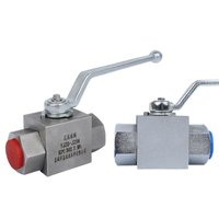 Válvula de Bola de Acero al Carbono de Control Manual de Alta Presión YANYE 31.5MPa 50MPa KHB/YJZQ con Roscas Internas Hidráulicas OEM -22-140F