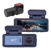 Dashcam dengan 2 Saluran Kamera Mobil 4k, Pemantauan Parkir Dashcam 4k, Kamera Depan dan Belakang, Mendukung Wifi DVR Dashcam 4k