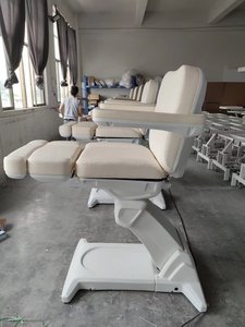 Table de massage électrique Hochey à 4 moteurs avec revêtement en cuir PU, pliable et portable pour salon, spa, usage commercial - Product Image 1