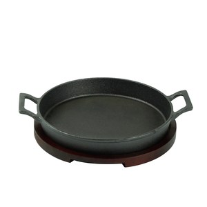 Mini casserole ovale en fonte antiadhésive pré-assaisonnée Plat à <span class=keywords><strong>gratin</strong></span> pour paella Plat de service - Product Image 5