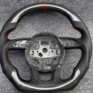 <span class=keywords><strong>Volante</strong></span> Personalizado de Fibra de Carbono para Audi A3 Q3 <span class=keywords><strong>A4</strong></span> B8 A5 A6 A7 Q3 Q5 Q7, <span class=keywords><strong>Volante</strong></span> de Cuero Perforado - Product Image 2