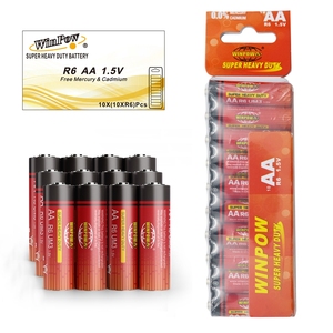 Aaa-r03 r6s um-3 № 7 aaa размер um4 № 5 цинк-углерод d r6 1,5 В тяжелый aa углеродный цинковый сухой аккумулятор - Product Image 3