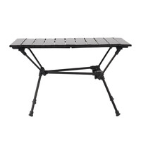 Table de camping pliable compacte ultralégère en aluminium de haute qualité pour l'extérieur